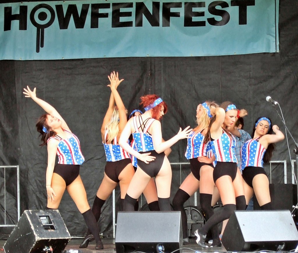 Dancers performing at Howfenfest Music and Community Festival (2010)