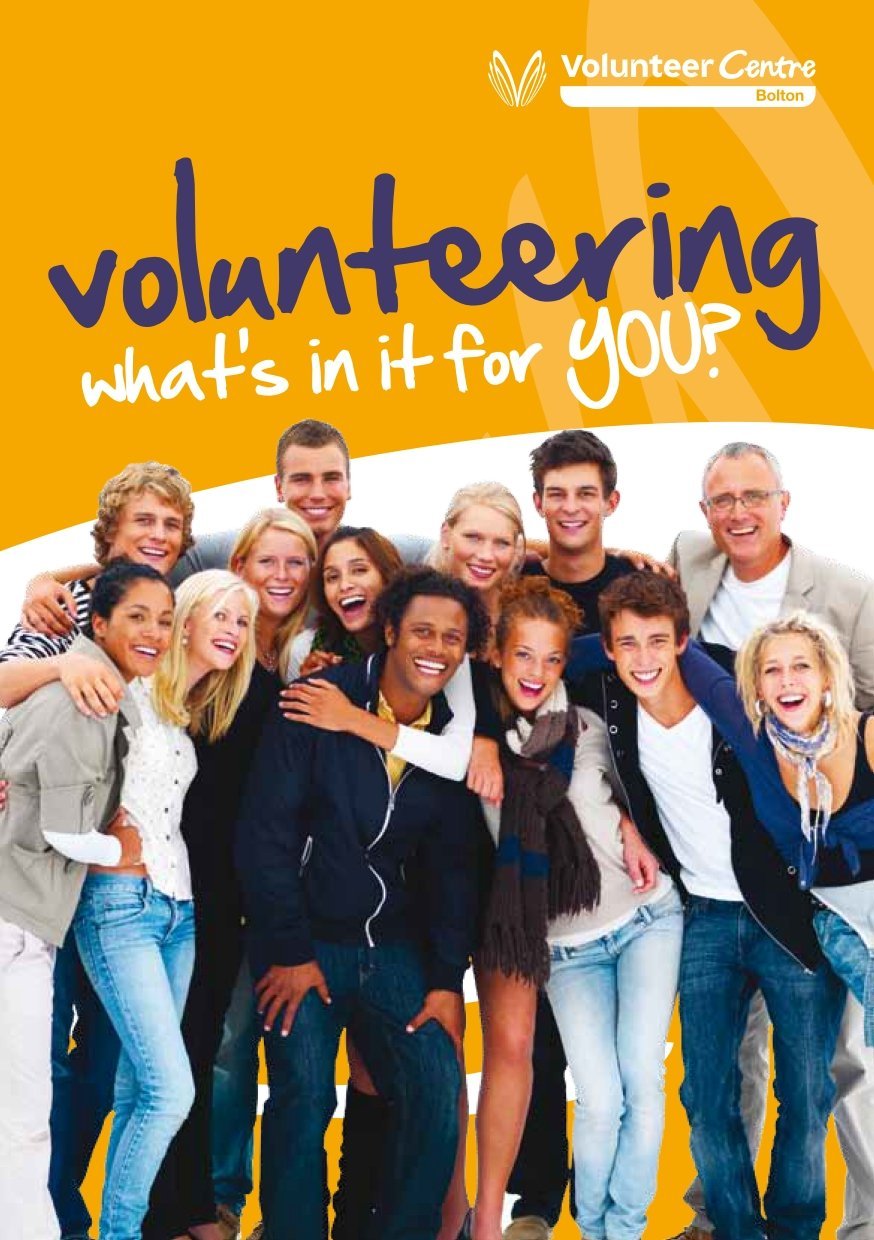 New volunteering leaflet incorporating new branding (face)